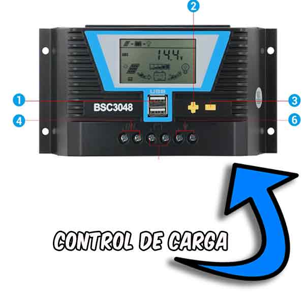 control carga bateria solar