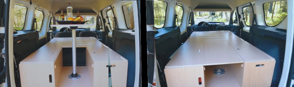 mueble cama para furgoneta camper