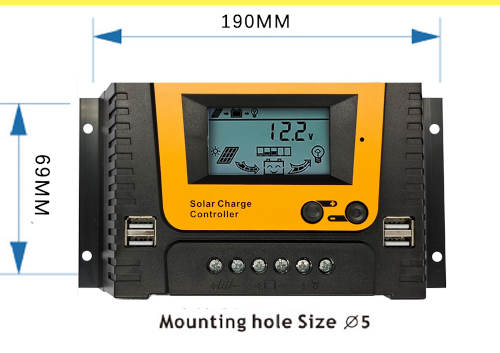 control carga pwm solar
